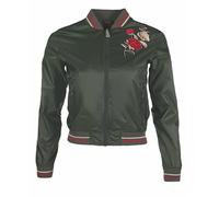 HKM Fleur Style Blouson pour femme Vert Olive L