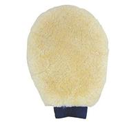 HKM Gant de pansage en mouton véritable Naturel One Size