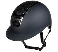 HKM Glamour Shield Casques d'équitation Mixte, 9191 Noir/Noir, 59-61 cm