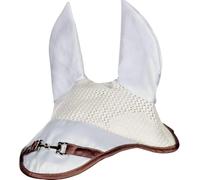 HKM Golden Bit Bonnet anti mouches Blanc Cheval