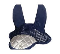 HKM Golden Queen Style Bonnet anti mouches Bleu Foncé/Doré Cheval