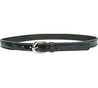 HKM Gürtel Aus Lackleder-Mara-2,5 Cm Ceinture Homme, Noir, L