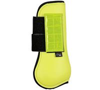 HKM Guêtres réfléchissantes et cloches pour sabot Jaune fluo 145