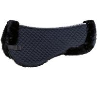Hkm Hkm 4057052141614 Coussin de Selle synthétique en Peau d'agneau 9100 Noir, Equipement Equitation