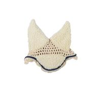 HKM Hobby Horse Cagoule anti-mouches, en fourrure moelleuse, pour cheval à bataille, beige