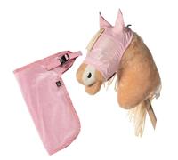 HKM Hobby Horse Summer Set - Masque anti-mouches et couverture anti-mouches - Parfait pour les loisirs d'équitation et les tournois (rose)