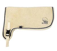 HKM Hobby Horsing - Couverture Teddy - En fourrure synthétique douillette - Avec broderie - Beige