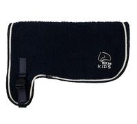 HKM Hobby Horsing - Couverture Teddy - En fourrure synthétique douillette - Avec broderie - Bleu foncé