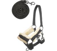 HKM Hobby Horsing Licol et Longe Noir One Size