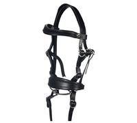 HKM Hobby Horsing Mors Basic - Pour cheval de bataille - Avec rênes, bandeau et mors - Noir