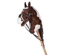 HKM Hobby Horsing Mors mexicain en cuir pour cheval baissé avec rênes, mors et sangle frontale