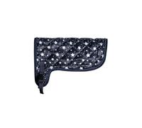 HKM Couverture Hobby Horsing Print Bleu marine à motif d'étoiles Taille unique