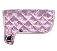 HKM Hobby Horsing Couverture avec imprimé - Tapis de selle pour cheval de bataille (violet avec marguerites)