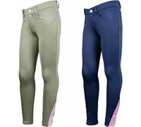 HKM Horse Spirit Pantalon, Gris Vert, 164 cm Mixte Enfant
