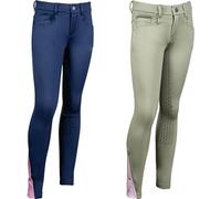 HKM Horse Spirit Pantalon, Gris Vert, 164 cm Mixte Enfant