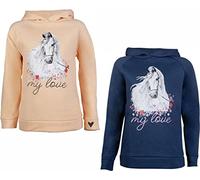 HKM Horse Spirit Sweat à Capuche, Abricot, 12 Ans Fille