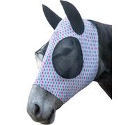 Masque anti-mouches pour cheval HKM Ice Cream Blanc Pur-sang