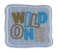 HKM Iron on Patches Wild One Green and Orange - 5 pièces