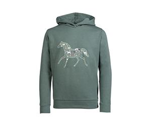 HKM Judy Sweat à Capuche, Vert foncé, 8-9 Ans Mixte Enfant