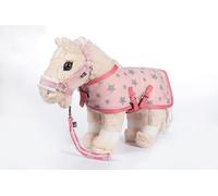 HKM Kit de démarrage pour Poney - Couverture, Licol et Tricot pour Poney Douillet - Rose