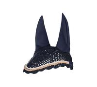 HKM Kopenhagen Bonnet anti mouches Bleu Foncé Poney