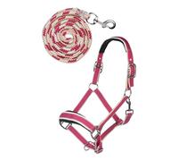 HKM Kopenhagen Set de licol mousqueton Magenta Pur-sang