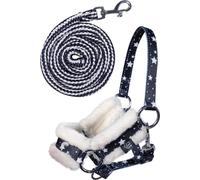 HKM licol et longe Hobby Horsing bleu marine avec motif étoiles 137518387.0001