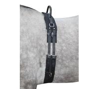 HKM Longiergurt-1795 Sangle de longation Noir Plein/Sang Chaud