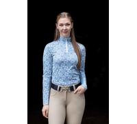 HKM Minimum Blouse, Bleu fumé/Blanc, XL Mixte