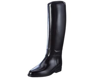 HKM Mixte Longue et Large avec élastique Botte d'équitation, Noir, 40 EU