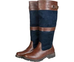 HKM Mixte Meghan Botte d'quitation, 6924 Bleu Foncé Marron, 37 EU