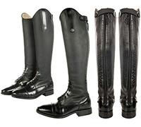 HKM Mixte Reitstiefel-Sevilla Teddy, Langlänge/Enge Weite9100 Schwarz36 Bottes d'équitation, 9100 Noir, 36 EU
