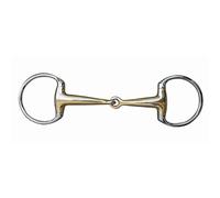 HKM Mors à Olive 18 mm maillechort et Anneaux INOX Multicolore 65 mm/145 mm Large