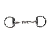 HKM Mors à Olive Double Brisure Anatomique 18mm, INOX Argent 65 mm/145 mm Large