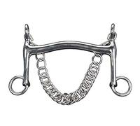 HKM Mors de bordure-9903 Argent 13,5 cm