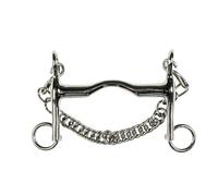 HKM Mors de Bride en INOX, 16 mm, chaîne 5 cm Multicolore 125 mm