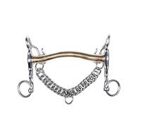 HKM Mors de Bride en maillechort, 16 mm, chaîne 5 cm Multicolore 125 mm