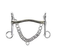 HKM Mors de Bride en maillechort, 16 mm, chaîne 7 cm Multicolore 15,5 mm