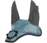 HKM Nele Bonnet anti mouches Bleu Gris Poney