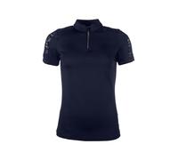 HKM Nelly Shirt Fonctionnel Manches Courte pour Femme Bleu Foncé L