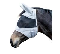 HKM New Mexico Masque anti mouches avec oreilles Gris S