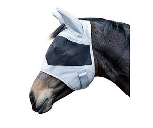 HKM New Mexico Masque anti mouches avec oreilles Gris XL