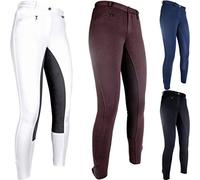 HKM Pantalon d'équitation enfant Basic très Besatz, Blanc - Blanc, 128