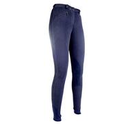 HKM Pantalon d'équitation pour Fille Pantalon de Penny Easy avec basanes - bleu - 146 cm