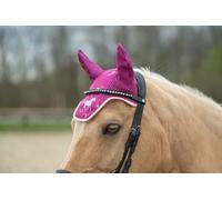 HKM Polly Bonnet anti mouches Magenta Shetland poney