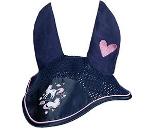 HKM Pony Dream Cagoule anti-mouches Bleu foncé Shetty