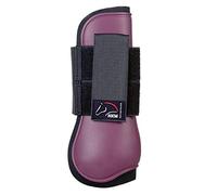 HKM Premium Guêtres pour antérieurs Bordeau/Noir Shetty