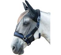 HKM Premium Masque anti mouches Bleu Gris Shetland poney