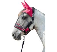 HKM Premium Masque anti mouches Magenta Shetland poney