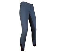 HKM REIT-Limoni PAM Horse-3/4 Alos Pantalon pour Adulte Bleu fumé Taille 40